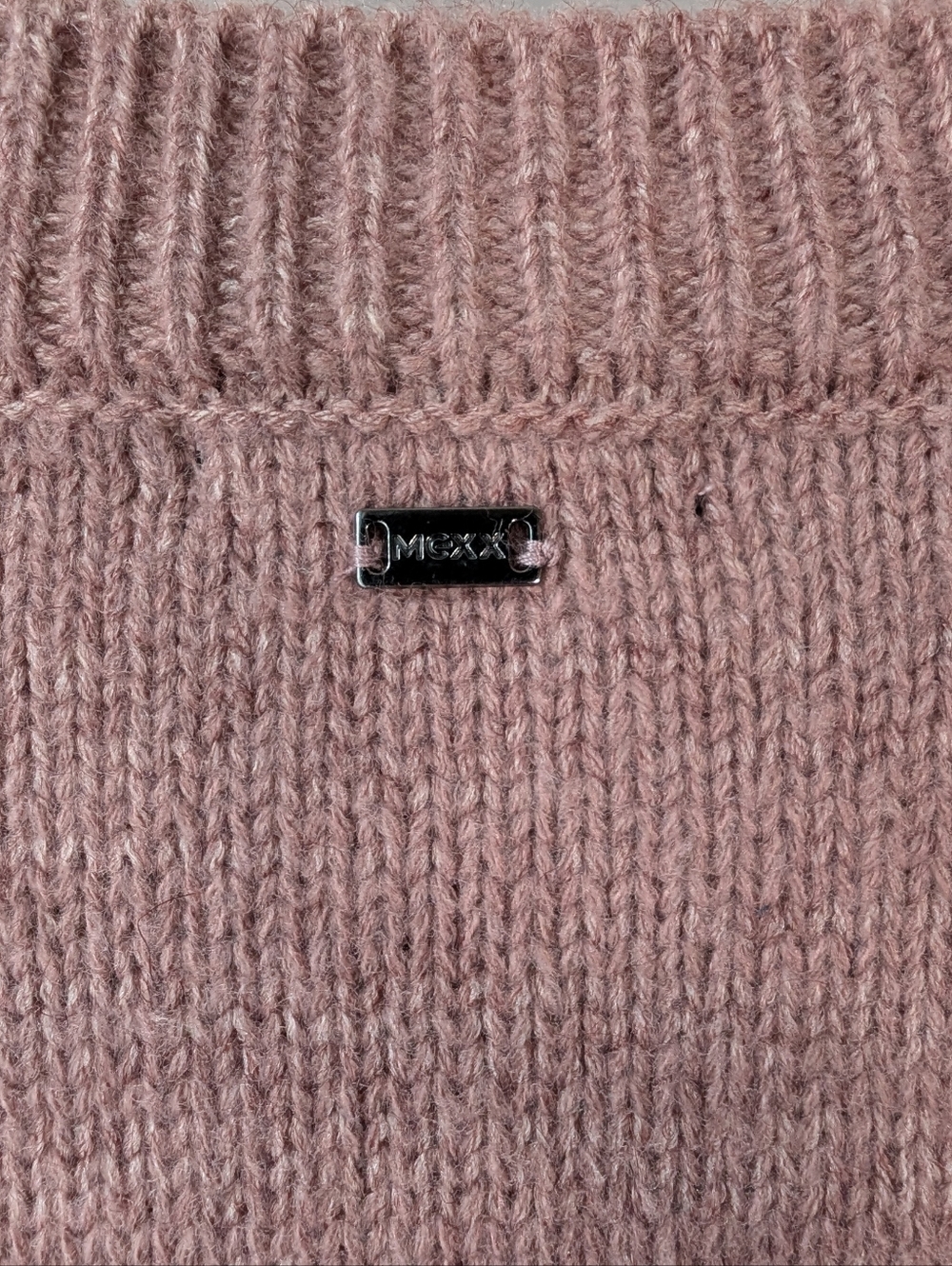 Mexx Women's Dusty Rose Cable Knit Sweater Bobbles Size Small Cozy Soft Girl - Picture 7 of 7